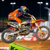 Die Teamkollegen Cooper Webb und Marvin Musquin kamen in der 14. Runde der AMA Supercross Meisterschaft auf dem Atlanta Motor Speedway auf die Plätze sechs und sieben.